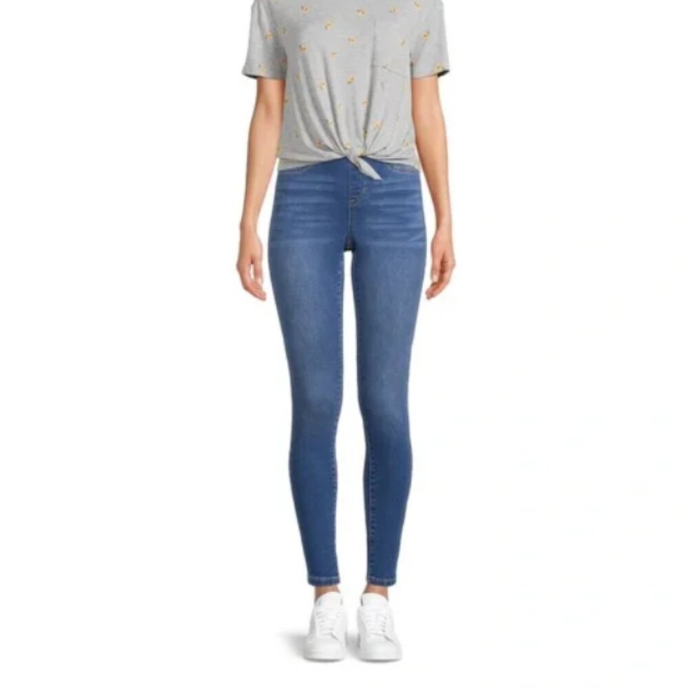 NWT No boundaries Juniors' Essential high waist pull-on stretch jeggings 11/13